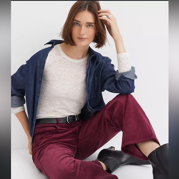 LOFT Tops - LOFT Ivory Lace Top